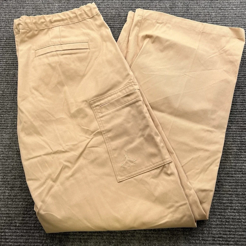 Jordan x J Balvin Beige Woven Loose Fit Pants FJ6137-296 Men's 2XLT NWT $200